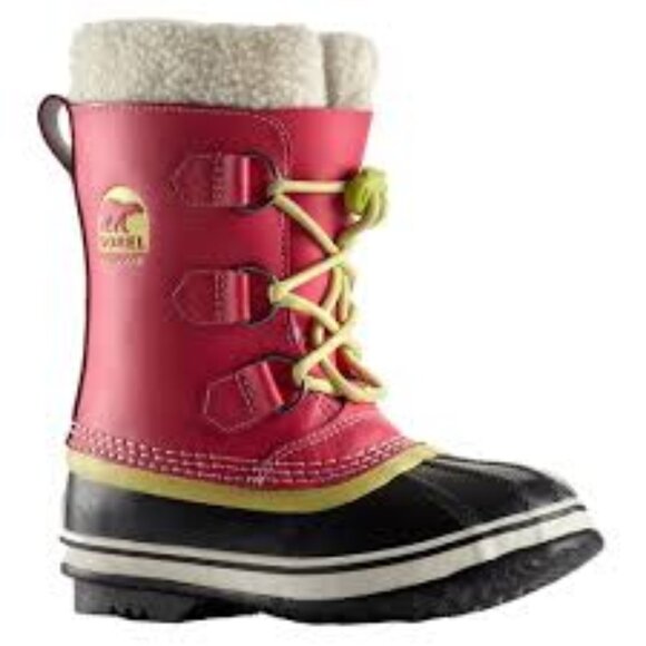 Sorel Girls Youth 5 Carnival Carnival Pink Yoot Pac Insulated Winter Snow Boots - Picture 1 of 12